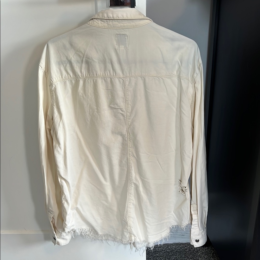 Distressed Button Down Shirt - Picture 7 of 9